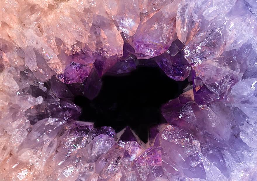 amethyst, crystal, purple, macro, quartz, mineral, gem, stone, precious ...